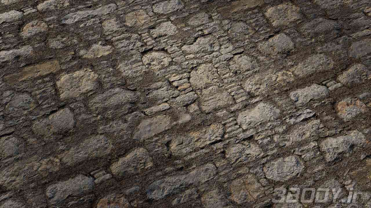 متریال دیوار سنگی stone wall عکس 1